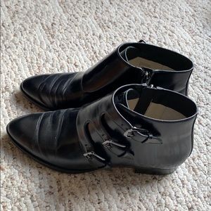 Michael Kors leather booties